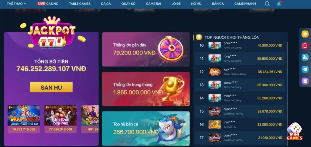 Máy Đánh Bạc Nổ Hũ KU Casino